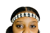 Double Cowrie Shell Adjustable Headband Natural Hair Accessory Women Hair Accessory Seashell Headband Cowry Hair Accessory
