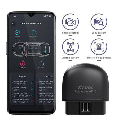 XTOOL AD10 OBD2 Diagnostic Scanner with Bluetooth ELM327