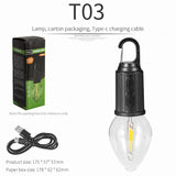 Portable Camping Light with Hook Design and Power Source