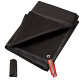 REDCAMP Ultralight Tent Footprint PU 2000 Waterproof Camping Tent Tarp with Drawstring Carrying Bag for Ground Camping Hiking (71"x87" UL Black)
