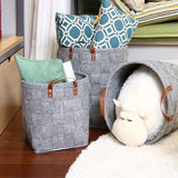Thick Felt Storage Bin - Round Fabric Laundry Basket