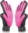 BYETOO Pet Dog Cat Grooming Glove with 261TipsGentle Deshedding Brush GloveEfficient Pet Hair Remover MittMassage Tool with Enhanced Five Finger Designfor DogCatRabbitHorse with Long/Short Fur