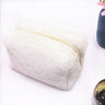 Fluffy Macaron Color Travel Makeup Bag - Large Capacity