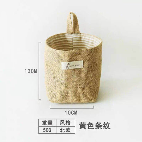 Wall-Mounted Storage Rack with Hooks for Home Use