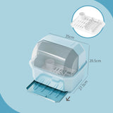 Plastic Dish Rack and Cup Holder for Kitchen Storage