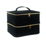 Portable Nail Polish Organizer with Dual Compartments