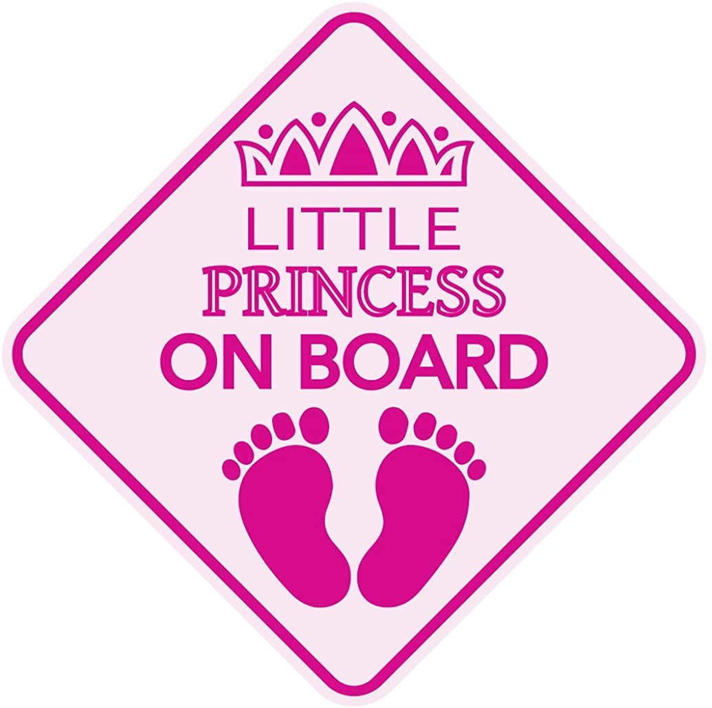 Princess On Board Car Sign - Princess On Board Decal - Princess Automotive Sign - Princess On Board Sticker for Cars - Princess On Board Window Decal - Little Princess On Board Car Sign