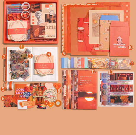Retro Stationery Gift Box Set
