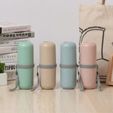 Wheat Straw Travel Portable Storage Cup Set