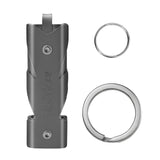 Tibitdeer Titanium Emergency Whistle 120db Safety Whistle with Keychain Rings for Outdoor Camping Hiking Boating Backpacking Fishing Kayak Kids Rescue Signaling Loud Survival Whistle