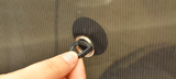 Car Sunshade with Black Mesh and Suction Cups