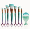 Mermaid Gradient Makeup Brush Set