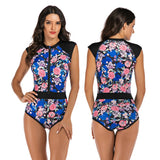 Women's Sleeveless One-Piece Surfing Swimsuit (7702)