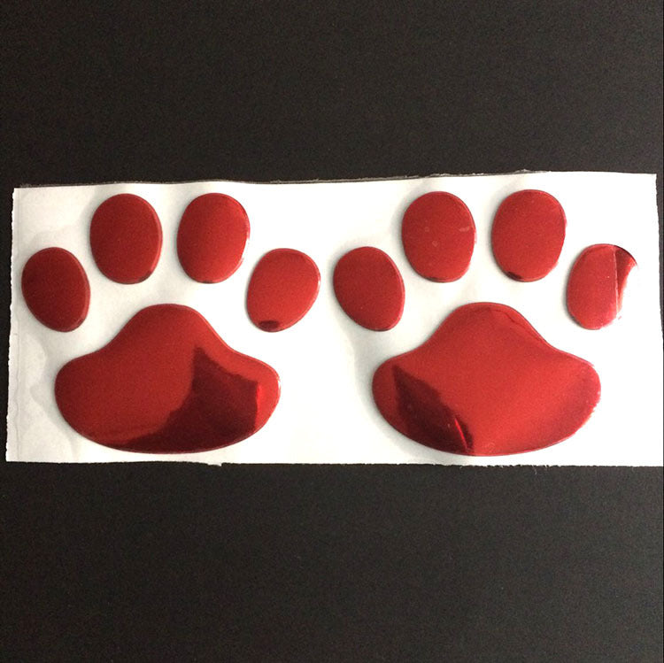 3D PVC Footprint Car Decal and Scratch Sticker