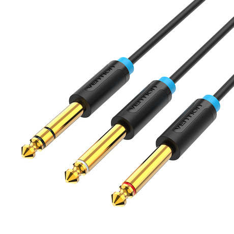 Vention AUDIO 6.3mm M to 2x6.3mm M TRS Cable 2.0m BATBH