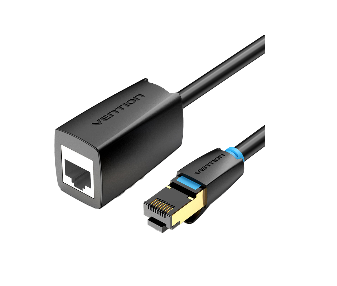 Vention NETWORK Cable CAT8 SFTP M-F Extension 3.0m Black IKHBI
