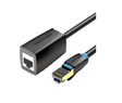 Vention NETWORK Cable CAT8 SFTP M-F Extension 10.0m Black IKHBL