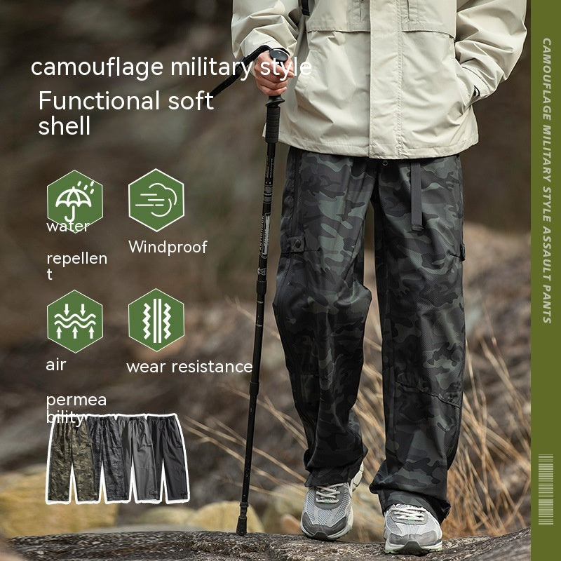 Men's Tactical Camouflage Cargo Pants for Outdoor Use