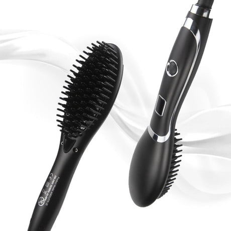 Electric Hair Straightener Comb and Brush Iron