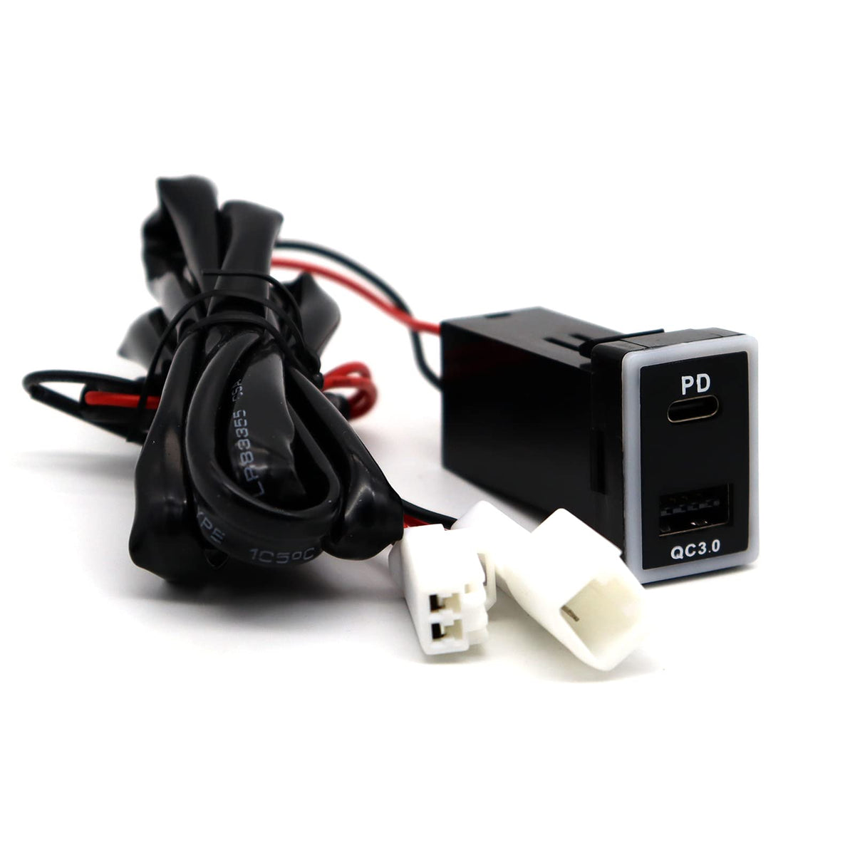 LOKEKE for Toyota QC3.0 & PD Type C USB Car Power Socket PD USB C Quick Charge Car Charger USB Adapter Socket for Laptop/Smartphone