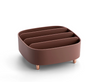 5-Compartment Makeup Organizer for Countertop Space