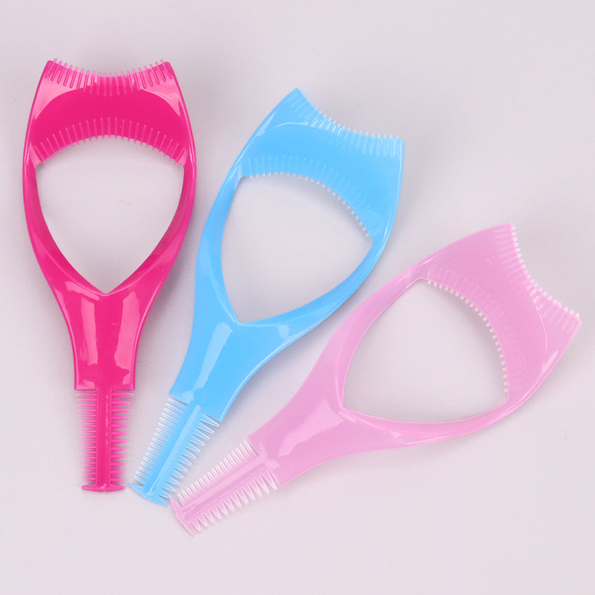3 in 1 Eyelash Tools: Curler, Shield, and Comb