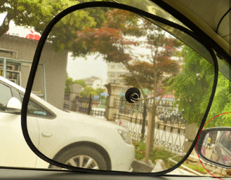 Car Sunshade with Black Mesh and Suction Cups