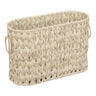 Coeusy Toilet Paper StorageToilet Paper Basket for Bathroom StorageToilet Paper Holder StandToilet Paper Organizer for 6 Mage Rolls Boho Wicker Basket for Bathroom and Kitchen StorageCream White