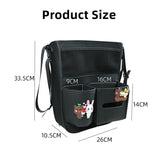 Leather Car Seat Backrest Storage Bag and Hook Pocket