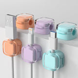 6 Pack Magnetic Cable Clips Cord Organizer Easy Secure Adhesive Cable Management Under Desk Cable Management Suitable for Office Desk Wall Nightstand Home Kitchen Car