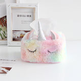 Unicorn Tissue Box Cover - Pink Plush Home Decor