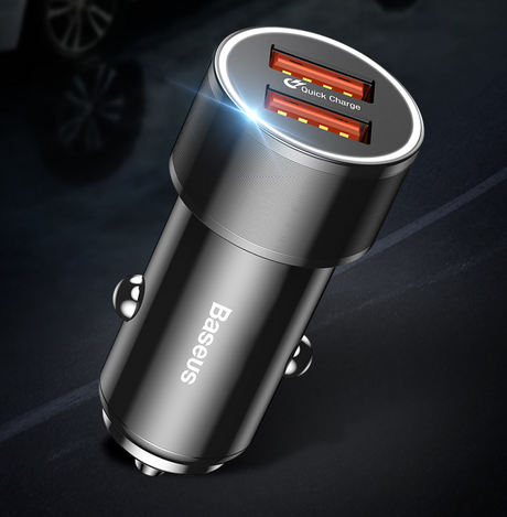 36W QC3.0 Car Charger with Dual USB Ports