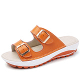 Genuine Leather Thick-Soled Outdoor Sandals