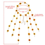 Bohemian Daisy Flower Headband and Hair Accessory