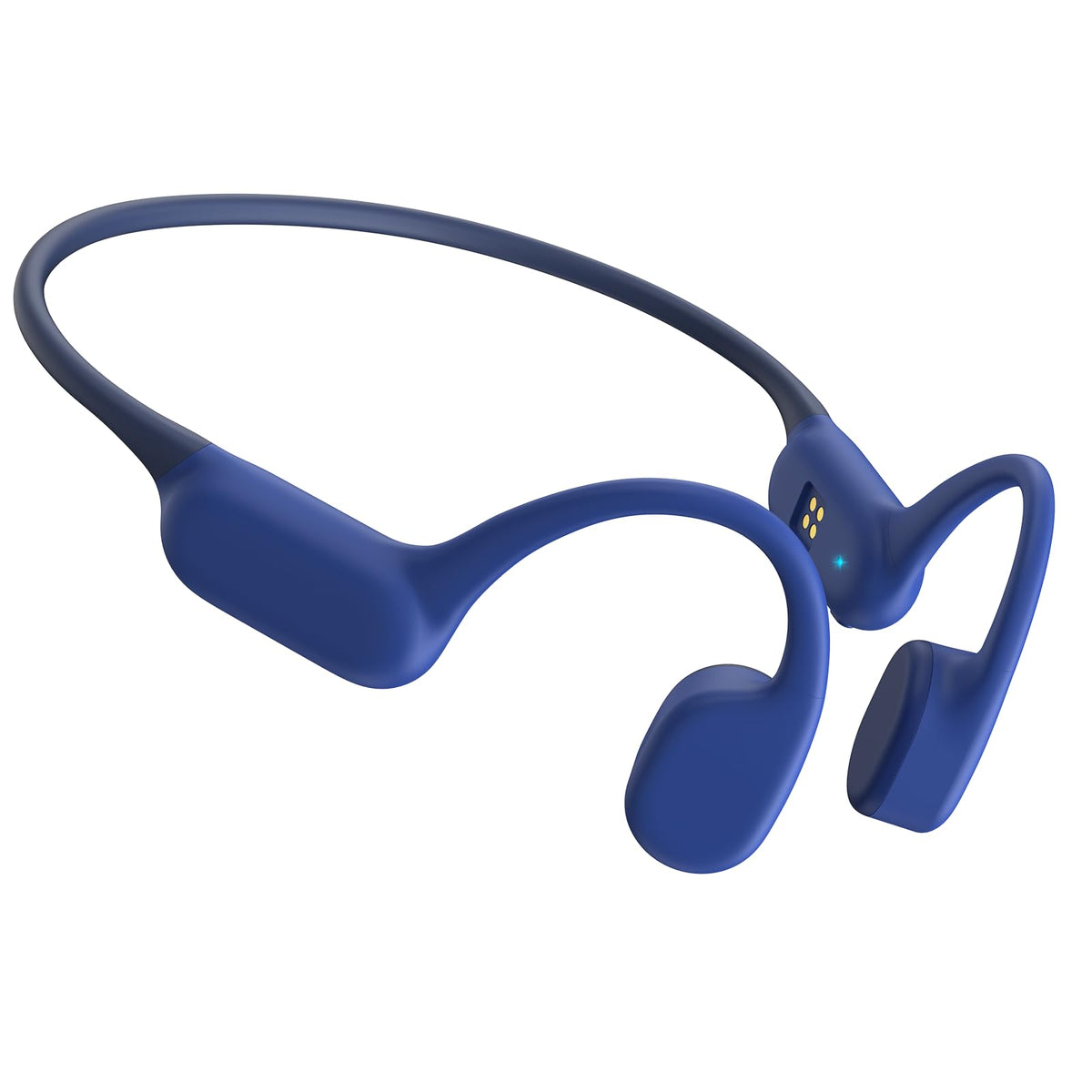 Yunzchoon Bone Conduction Headphones Bluetooth 5.4 Open Ear Headphones with Mic IPX7 Waterproof Wireless Sport Headsets for Running Cycling Workout(Blue)