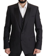 Dolce & Gabbana Elegant Dark Blue Martini Two-Piece Blazer