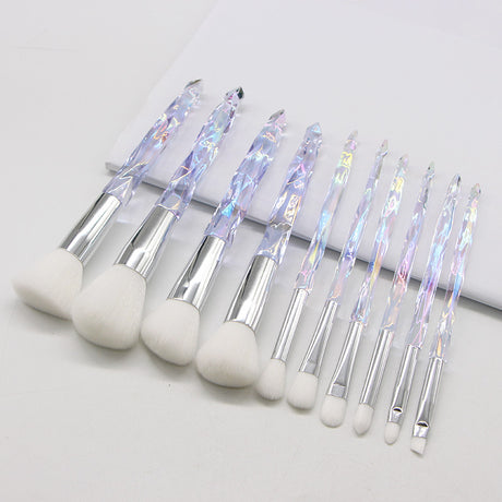 Crystal Diamond Makeup Brush Set for Beginners