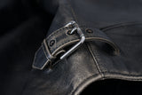 Dolce & Gabbana Black Leather Zipper Biker Coat Jacket