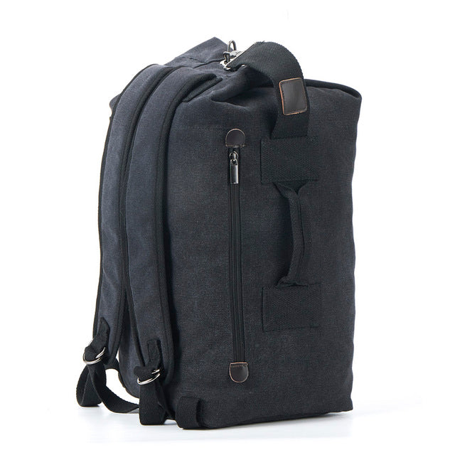 High-Capacity Canvas Backpack for Hiking Adventures