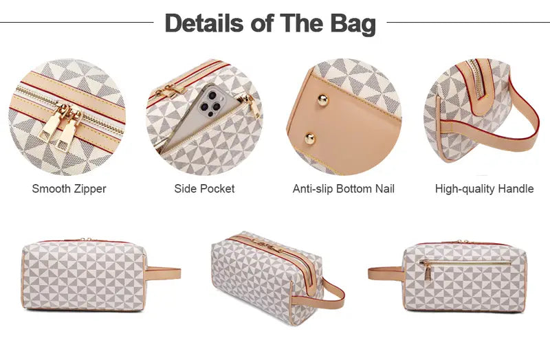 Portable Travel Makeup and Toiletry Organizer Bag