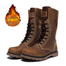 Men's Waterproof Leather Martin Hiking and Combat Boots