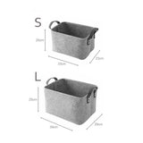 Felt Storage Basket for Laundry and Baby Clothes