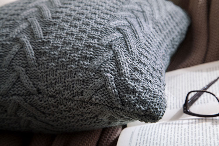 Chunky Knit Pillow Cover for Home Decor (No Insert)