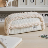 Chic Velvet Pencil Case - Large Capacity Stationery Bag