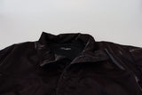 Dolce & Gabbana Bordeaux Nylon Collared Men Coat Jacket