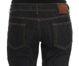 Cavalli Chic Blue Straight Fit Designer Jeans