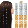 100 Pcs Dreadlocks Beads Metal Hair Cuffs Hair Braiding Rings Braid Clips for Women Hair Accessories (Gold and Silver)