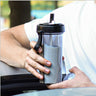 YYDSJFM Creative Water CupOne Cup of Two Different Drinks Two Straws Couple Outdoor 600ml Drinking Cup for Camping Hiking Backpacking Travel OfficeC