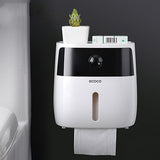 Tissue Box and Bathroom Storage Organizer Shelf