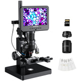 Andonstar 5 Lens AD266S 5000X UHD 2160P HDMI Digital Microscope for Biological Microscope Kit 24MP PCB Circuit Board Soldering Microscope for Electronics Repair Coin Microscope for Full View 32G